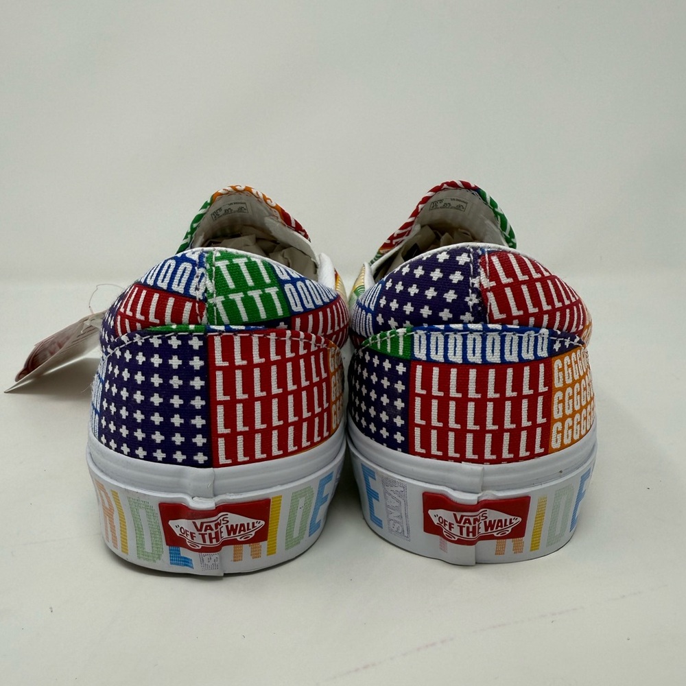 Vans Classic Slip-On Pride Sneakers Multi True White Men’s 10 & 11.5 - Picture 6 of 10